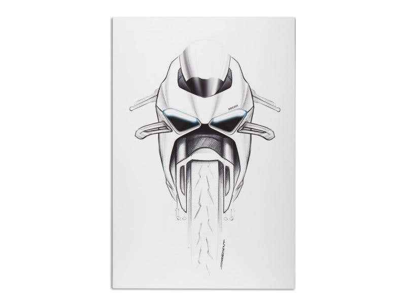 DUCATI DUCATI SKETCH WITH FRAME
