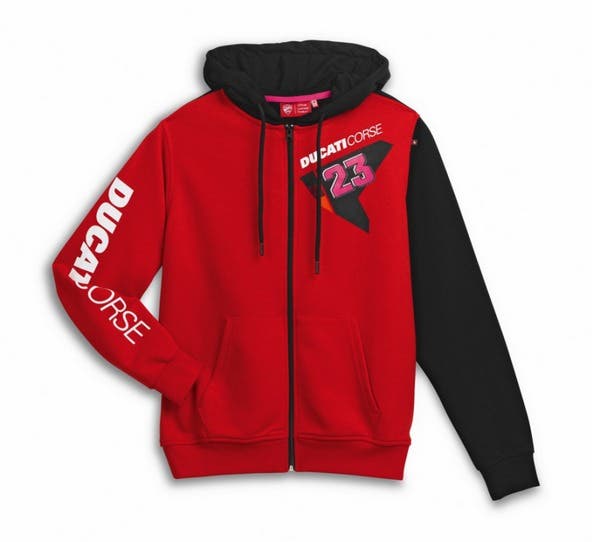DUCATI MENS DUAL BASTIANINI HOODED SWEATSHIRT