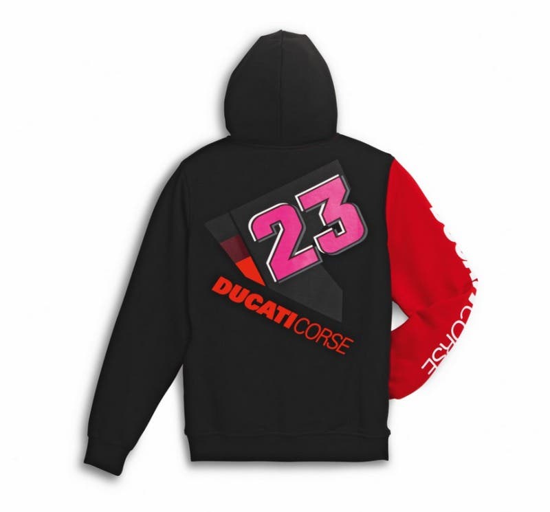DUCATI MENS DUAL BASTIANINI HOODED SWEATSHIRT