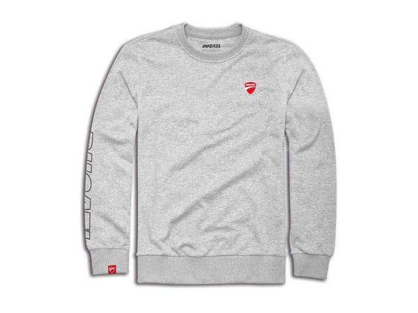 DUCATI MENS DUCATI LOGOROUND-NECK SWEATSHIRT