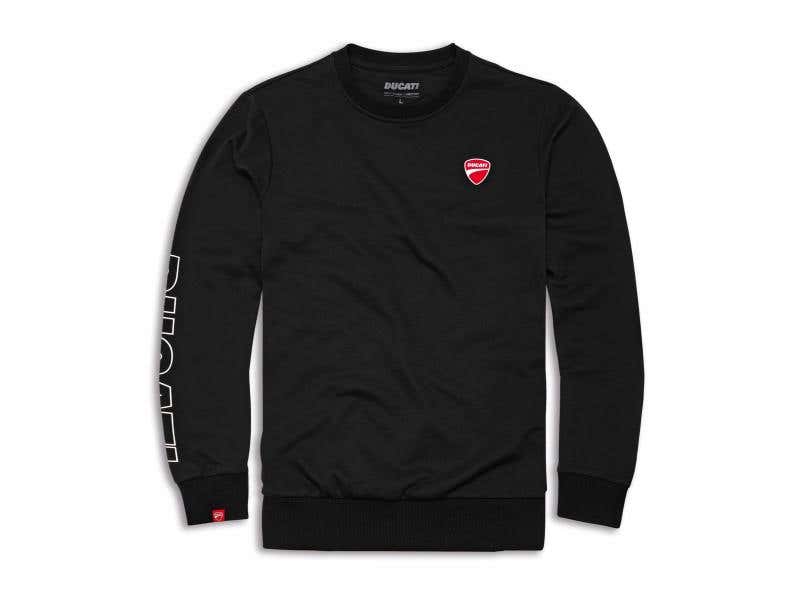 DUCATI MENS DUCATI LOGOROUND-NECK SWEATSHIRT