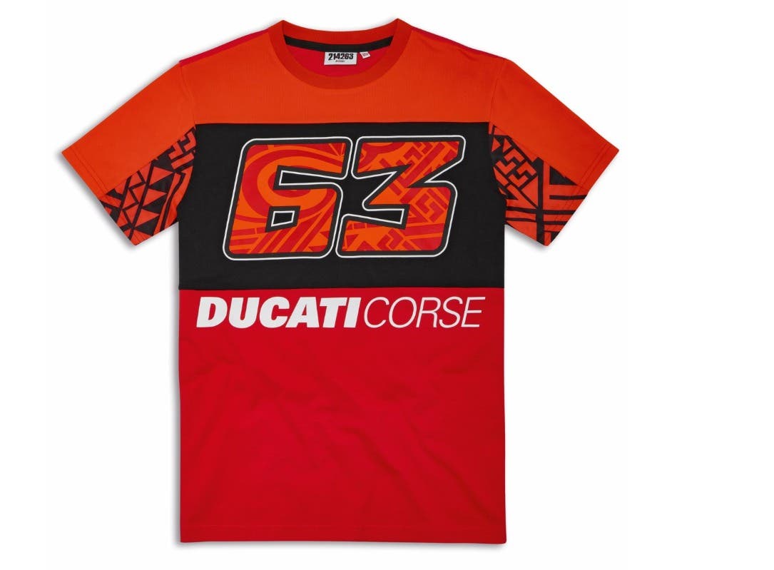 DUCATI MENS DUAL PECCO BAGNAIA 63 T-SHIRT