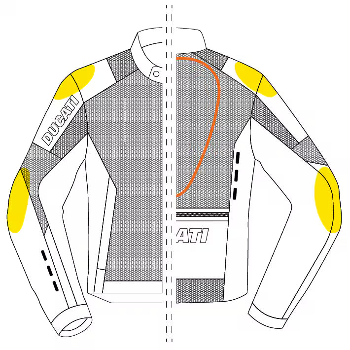 DUCATI TEX JACKET FLOW C5 2.0 (NP)