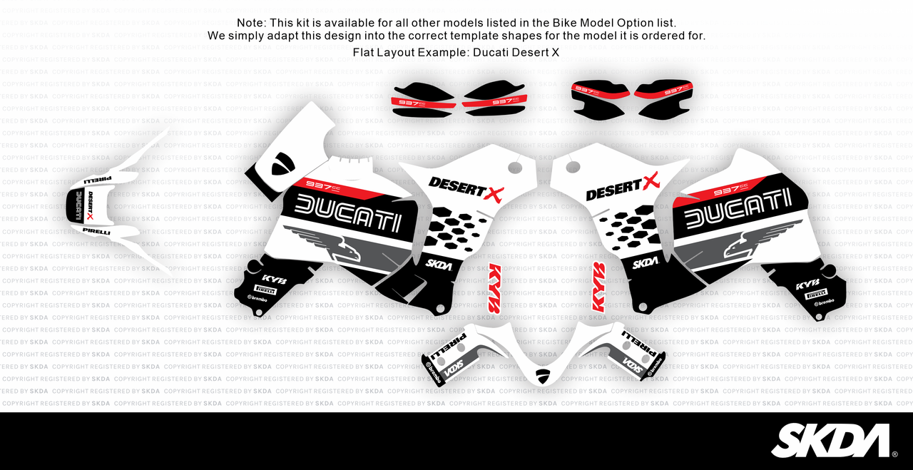 FLIGHT Grey Desert X Full Graphics Kit
