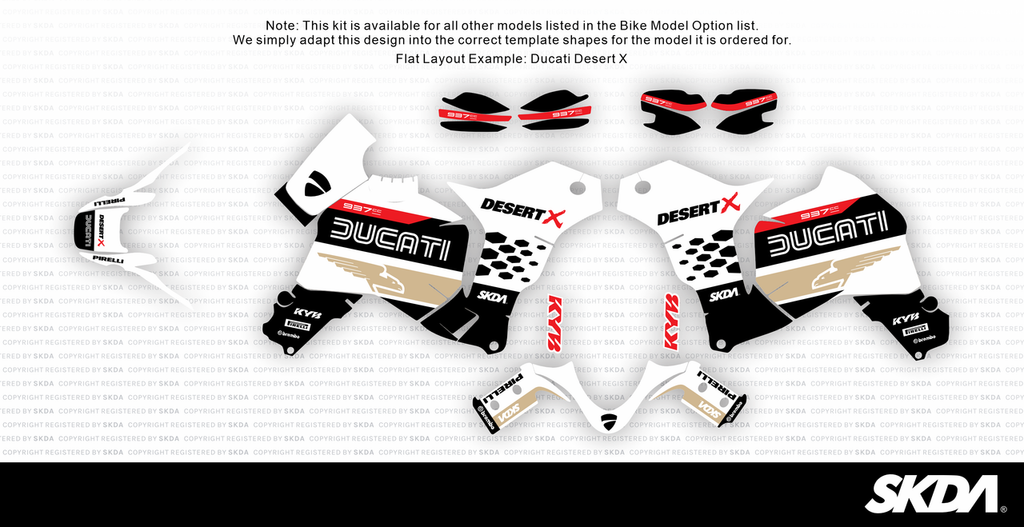 FLIGHT Tan Desert X Full Graphics Kit