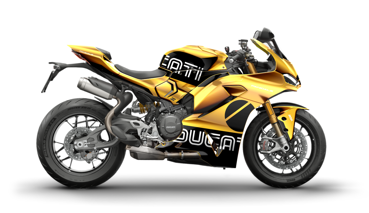 Joe Rascal Melbourne MAGNITUDE CHROME Gold Panigale Full Graphics Kit – Joe Rascal Ducati