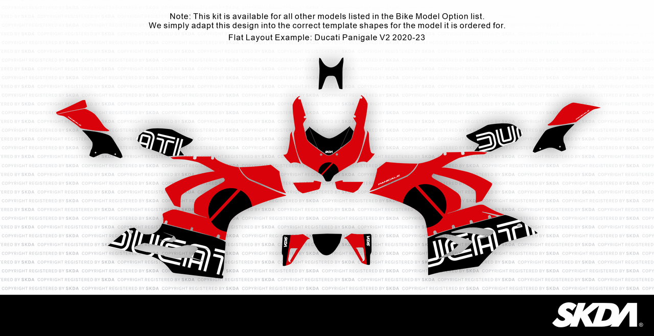 MAGNITUDE Red Panigale Full Graphics Kit