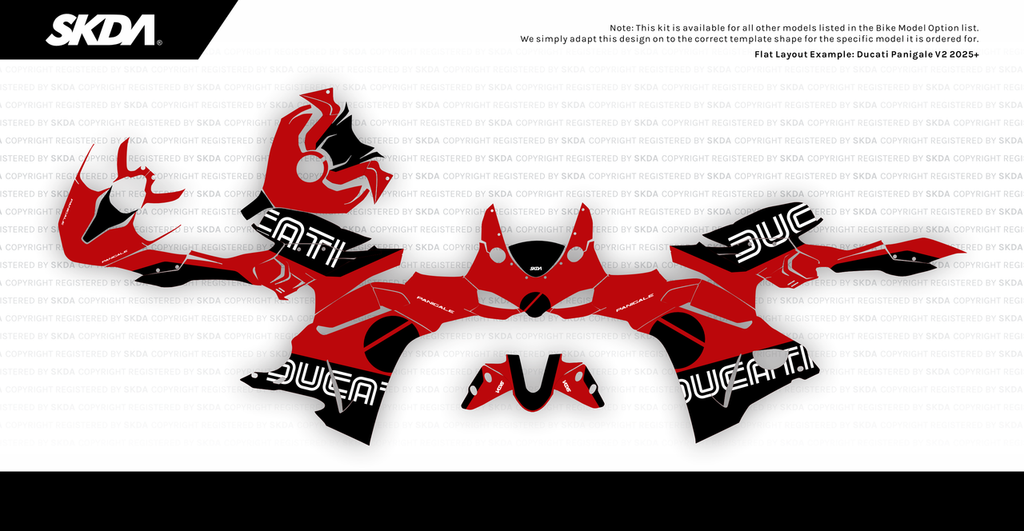 MAGNITUDE Red Panigale Full Graphics Kit