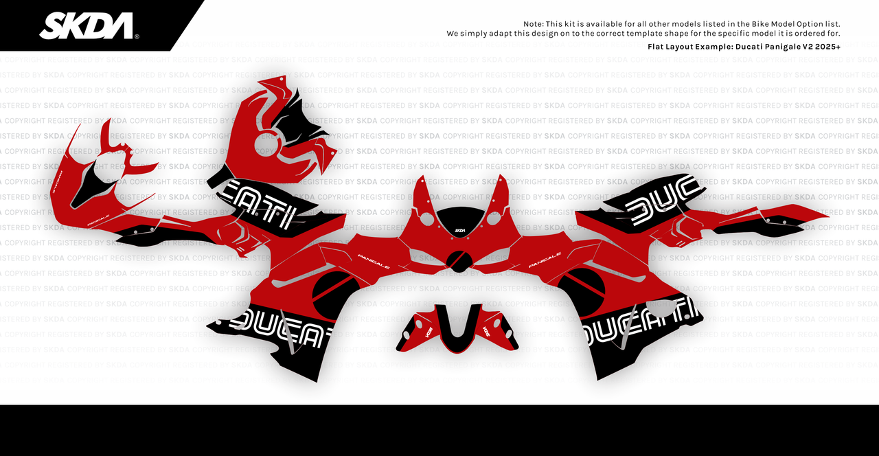MAGNITUDE Red Panigale Full Graphics Kit