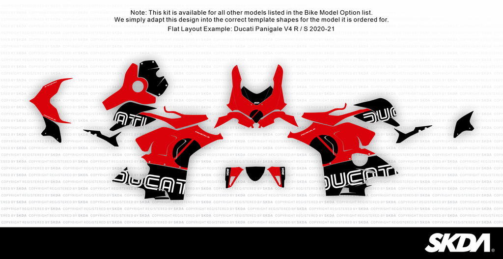MAGNITUDE Red Panigale Full Graphics Kit