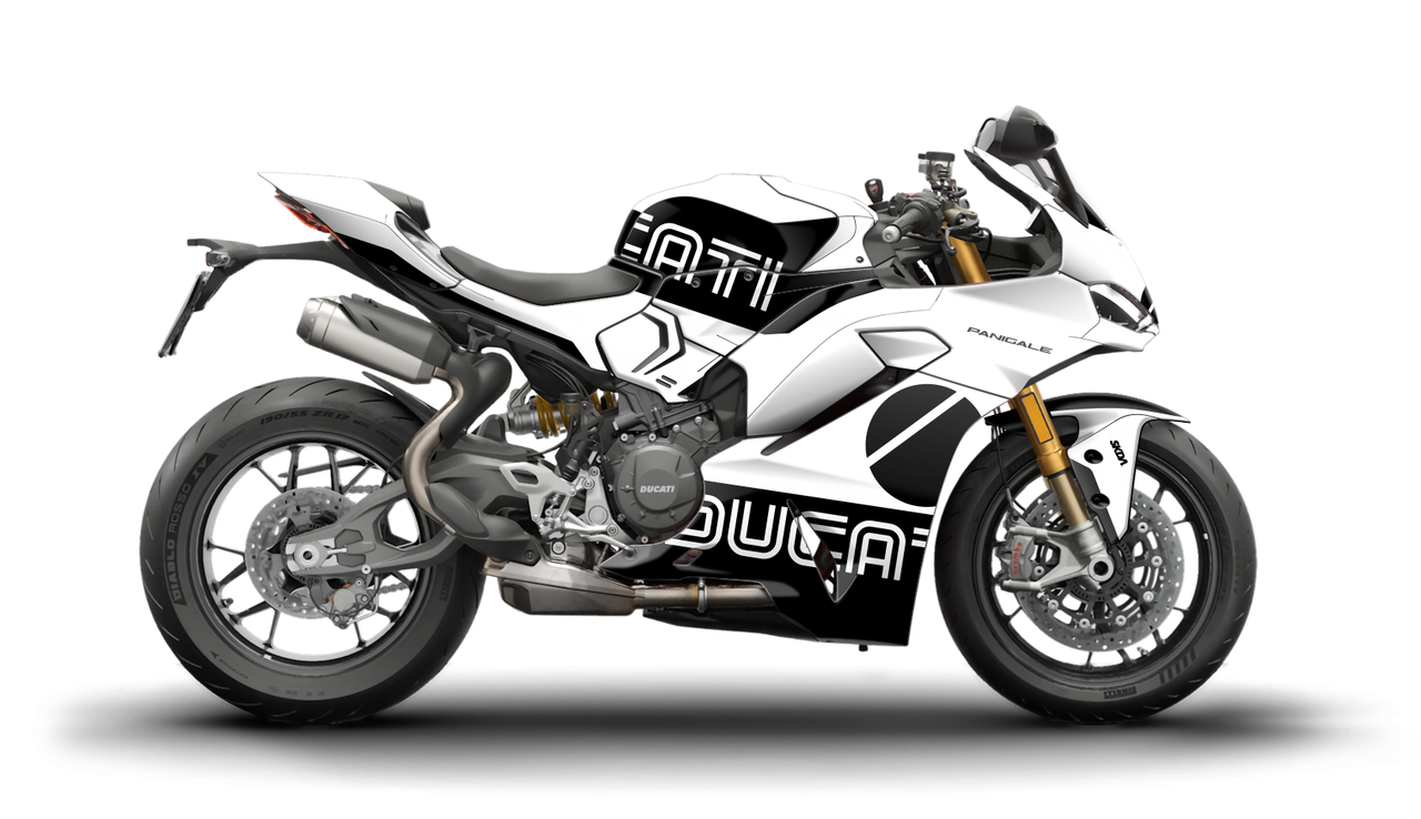 MAGNITUDE White Panigale Full Graphics Kit