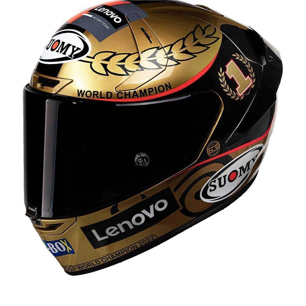 SUOMY HELMETS SR-GP PECCO WORLD CHAMP GOLD