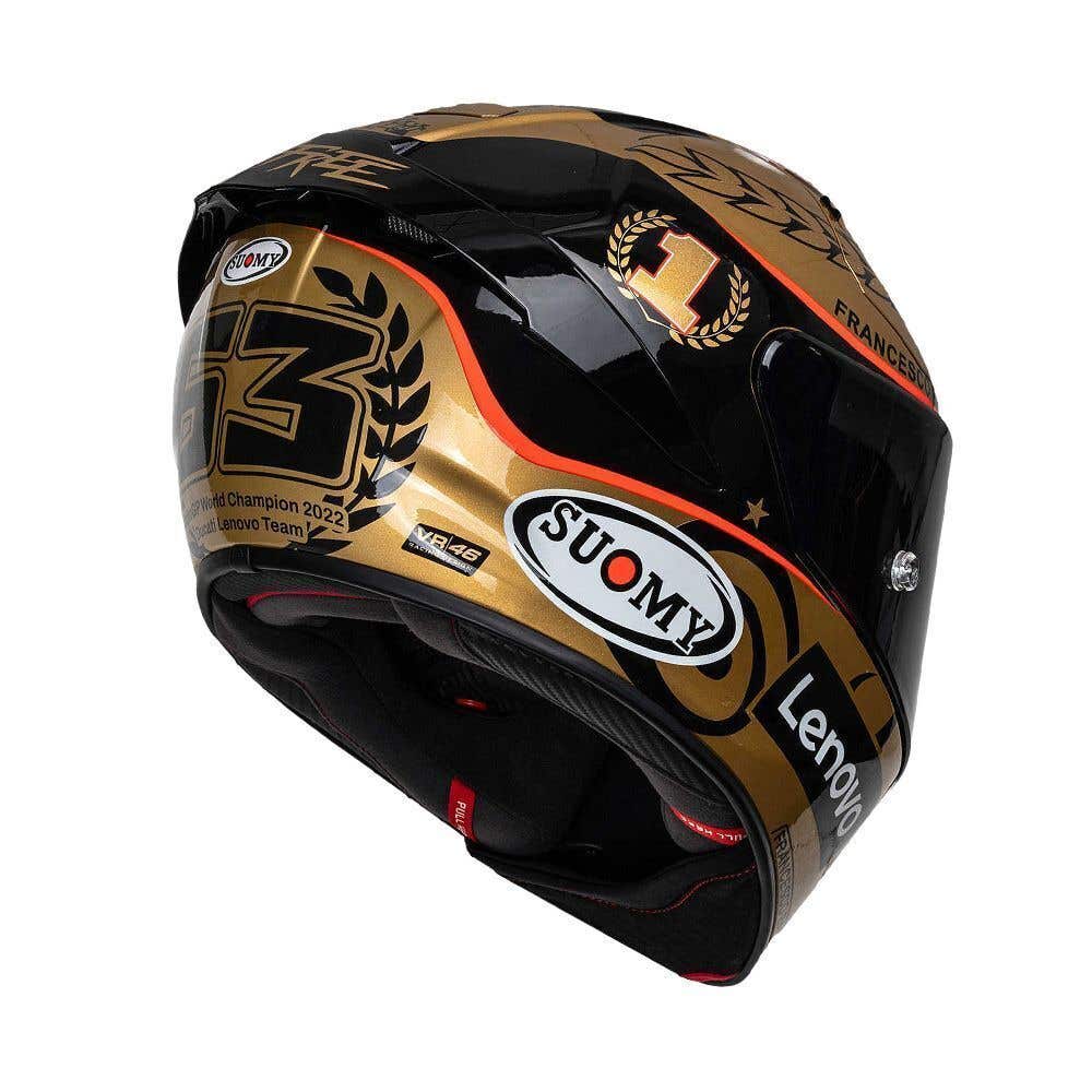 SUOMY HELMETS SR-GP PECCO WORLD CHAMP GOLD