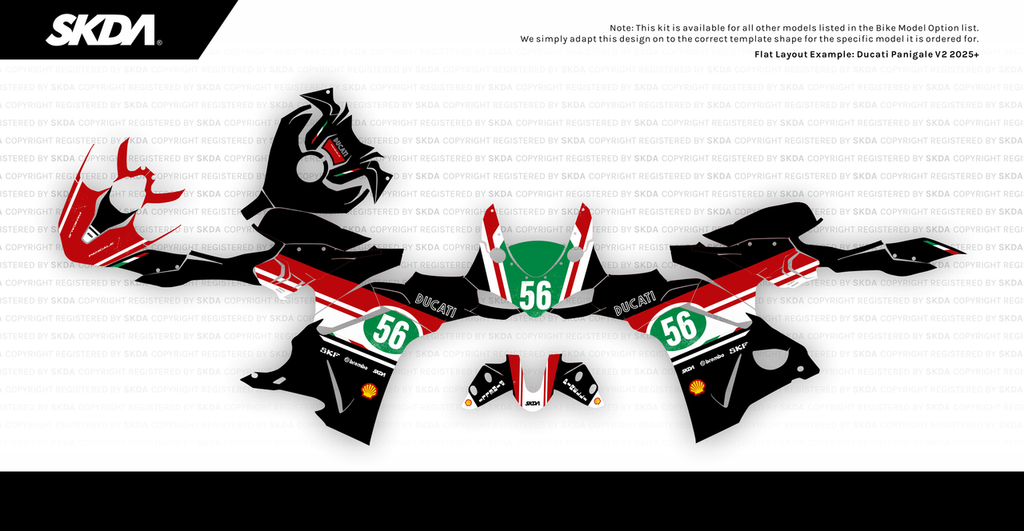 PATINA Black Panigale Full Graphics Kit