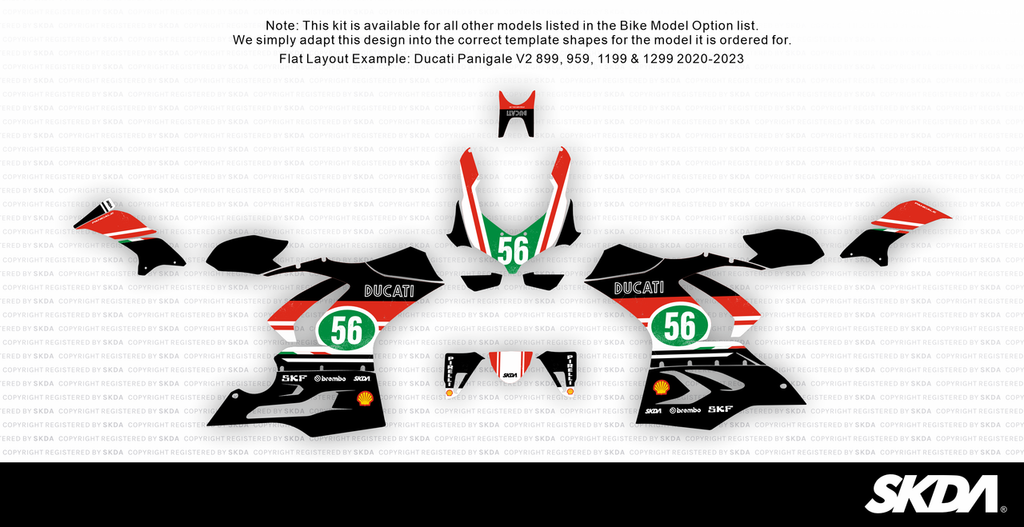 PATINA Black Panigale Full Graphics Kit