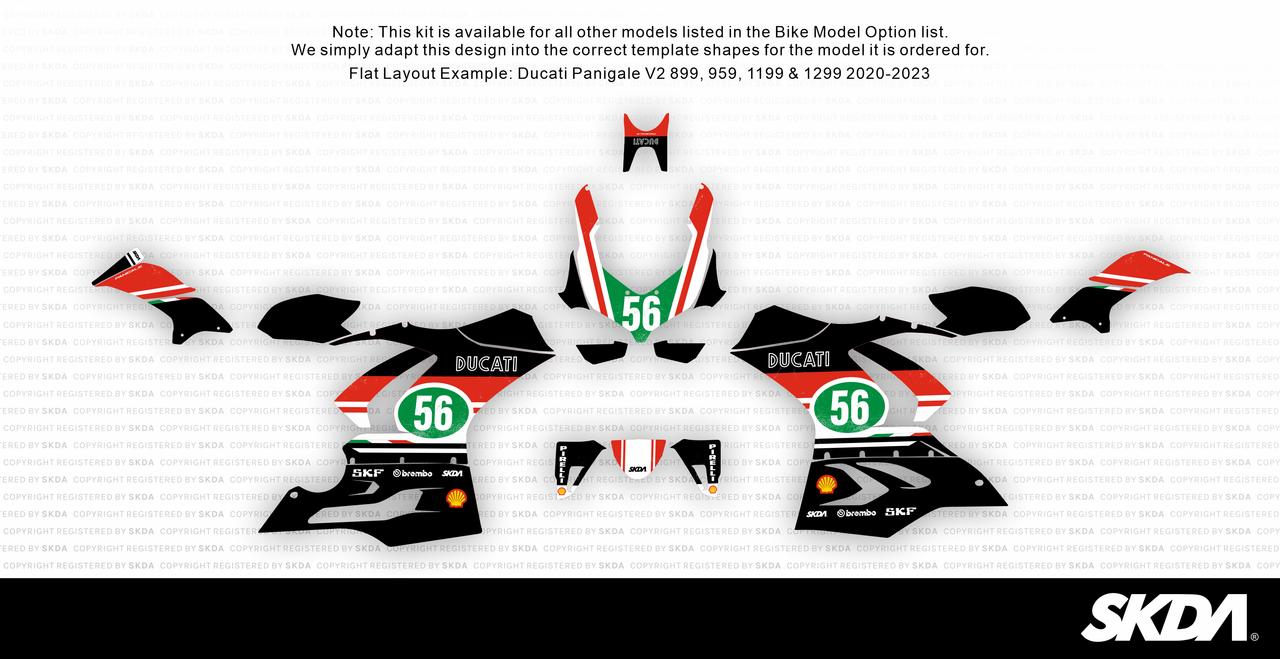 PATINA Black Panigale Full Graphics Kit