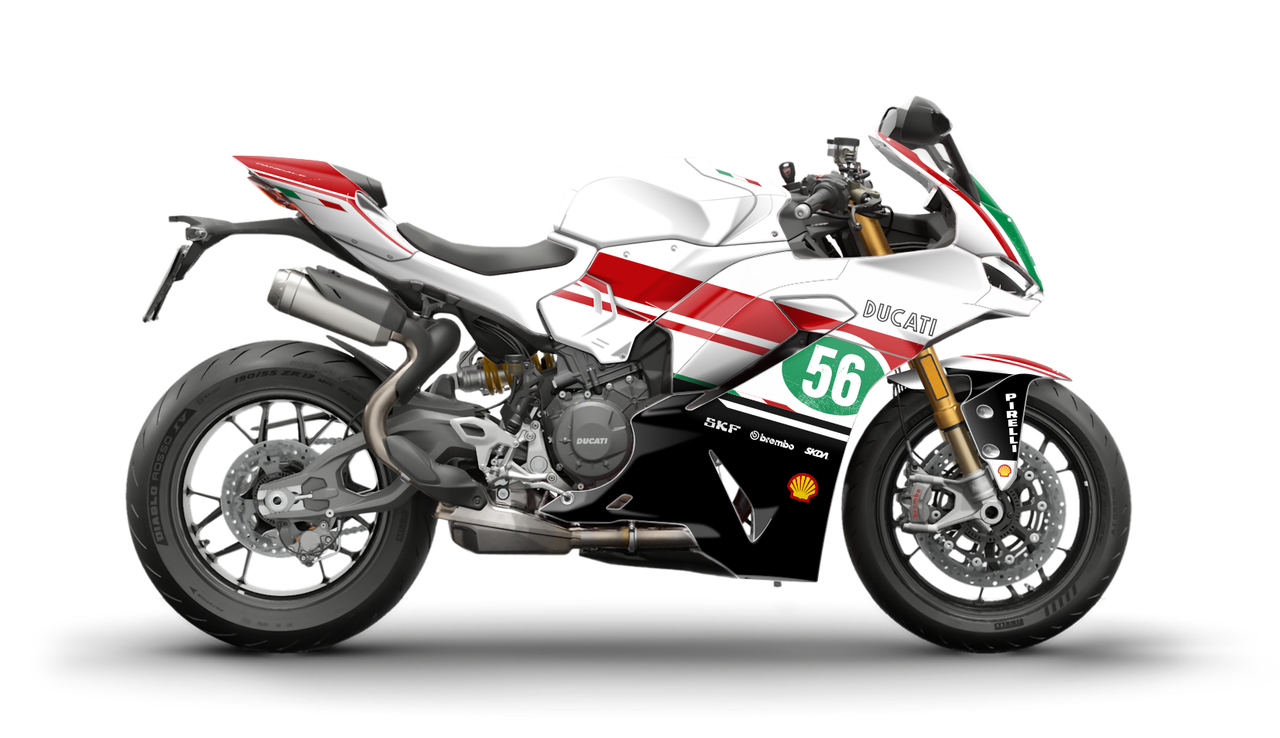 PATINA White Panigale Full Graphics Kit