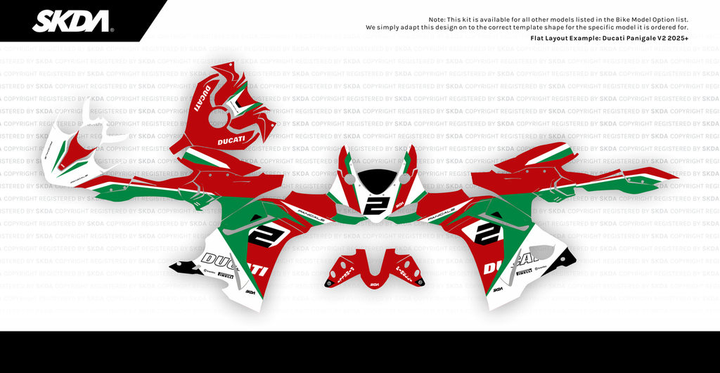 PISTA Green Panigale Full Graphics Kit