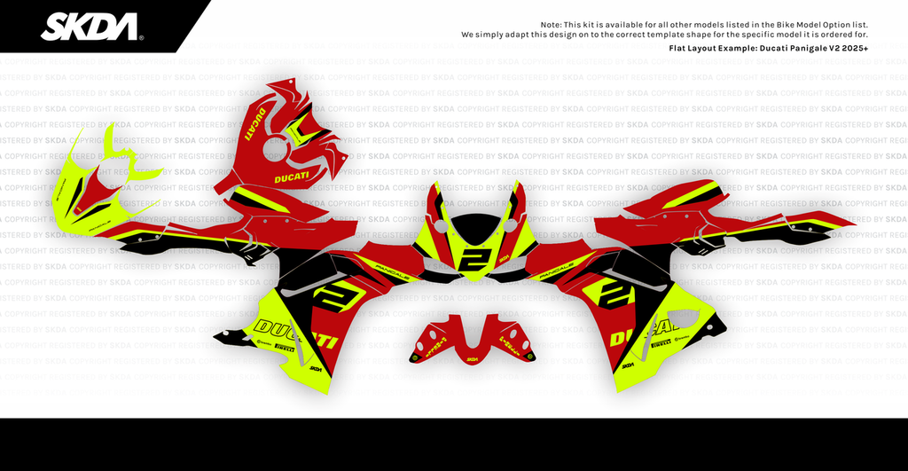 PISTA NEON Panigale Full Graphics Kit