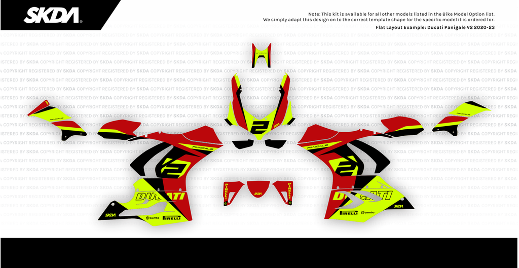 PISTA NEON Panigale Full Graphics Kit