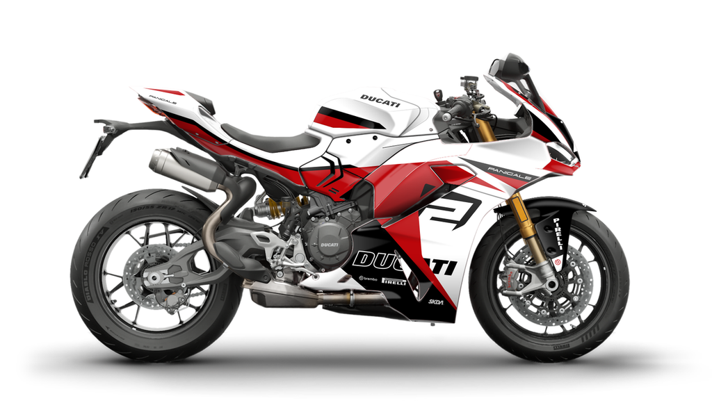 PISTA White Panigale Full Graphics Kit
