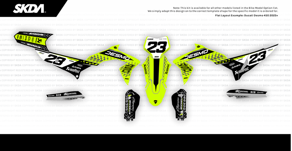 REX NEON Desmo Full Graphics Kit