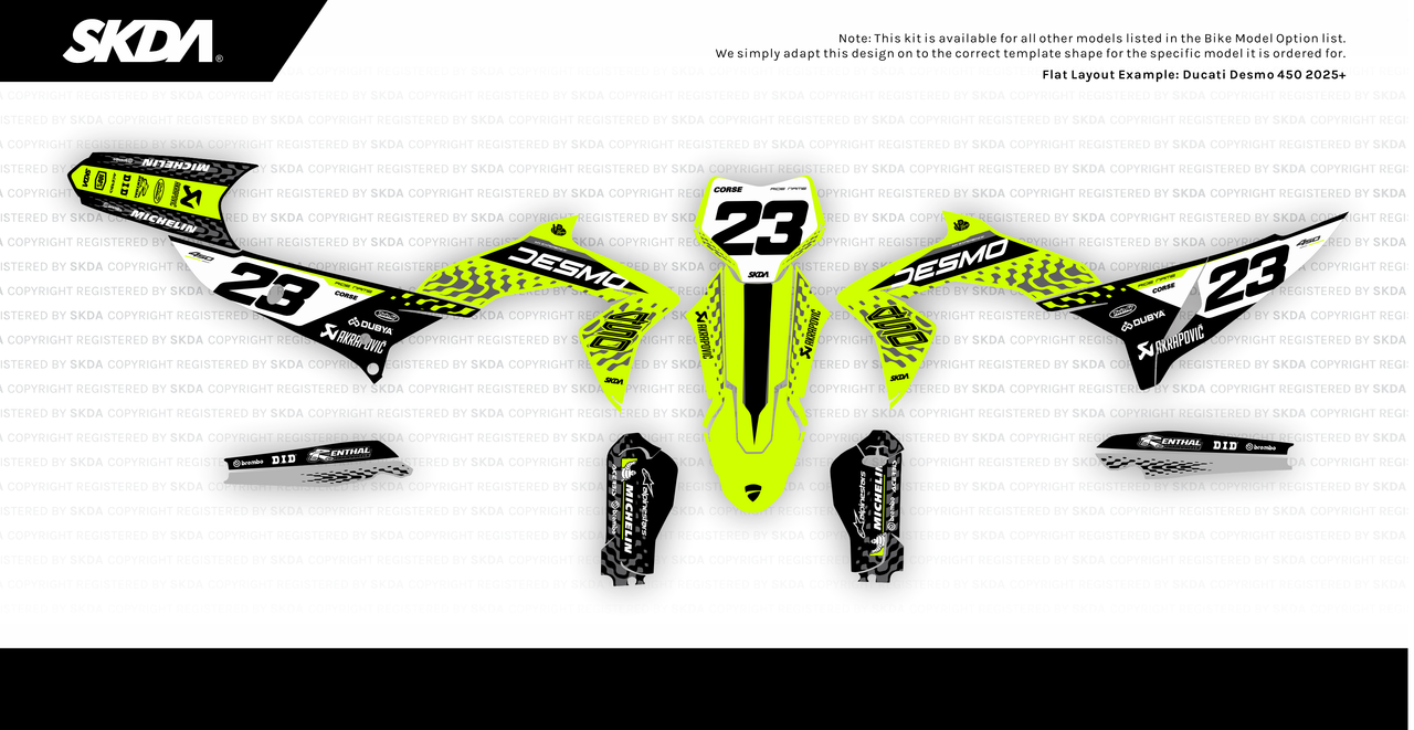 REX NEON Desmo Full Graphics Kit