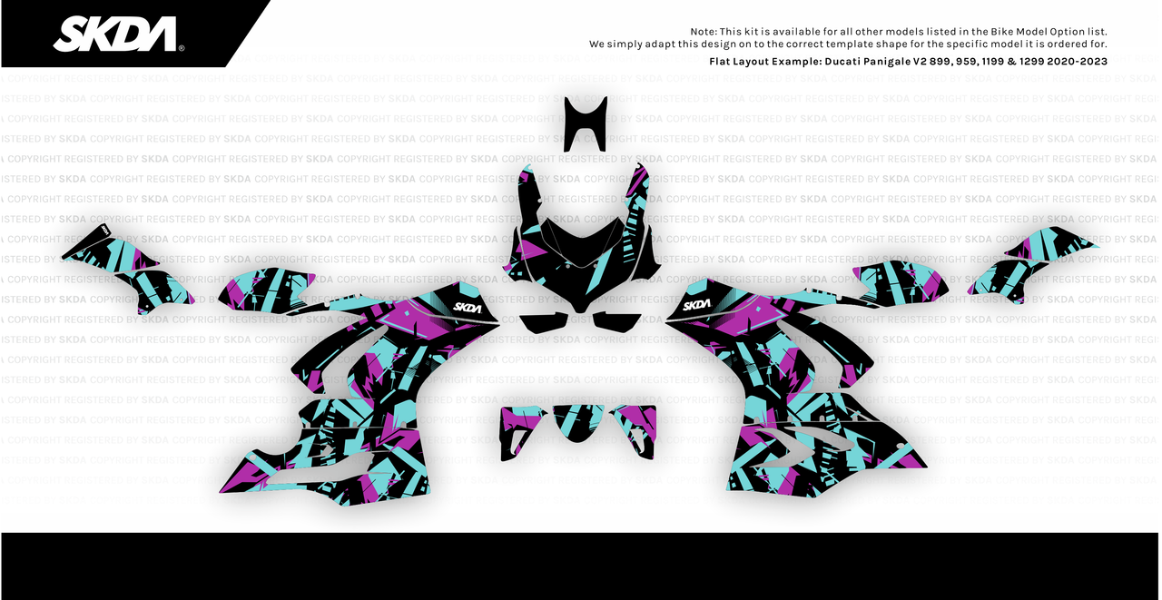 SHATTER Panigale Full Graphics Kit