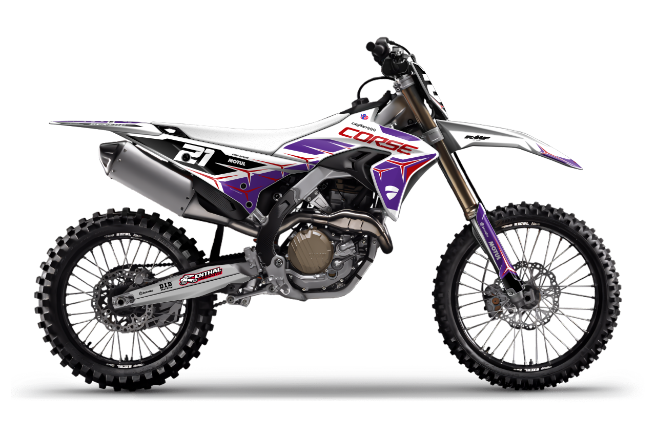 STARS White/Purple Desmo Full Graphics Kit