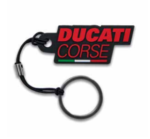 KEYCHAIN DUCATI CORSE LOGO BLACK