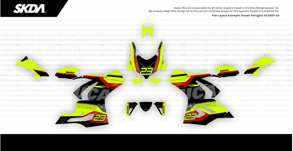 VELOCE NEON Panigale Full Graphics Kit