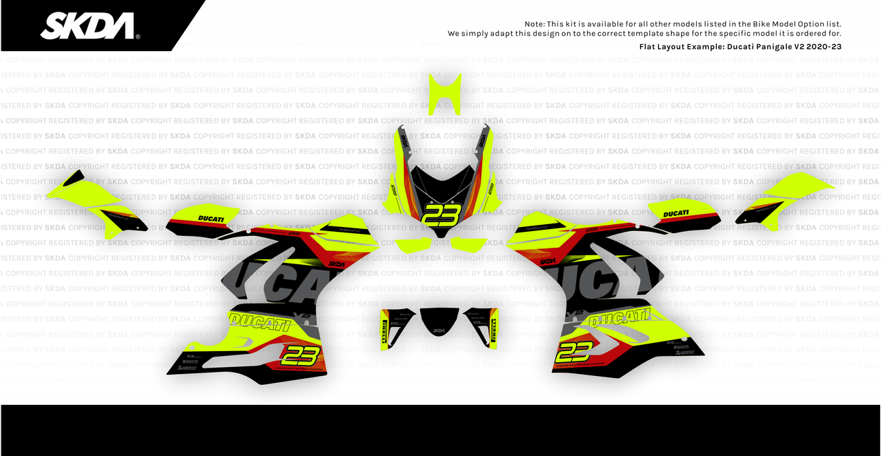 VELOCE NEON Panigale Full Graphics Kit