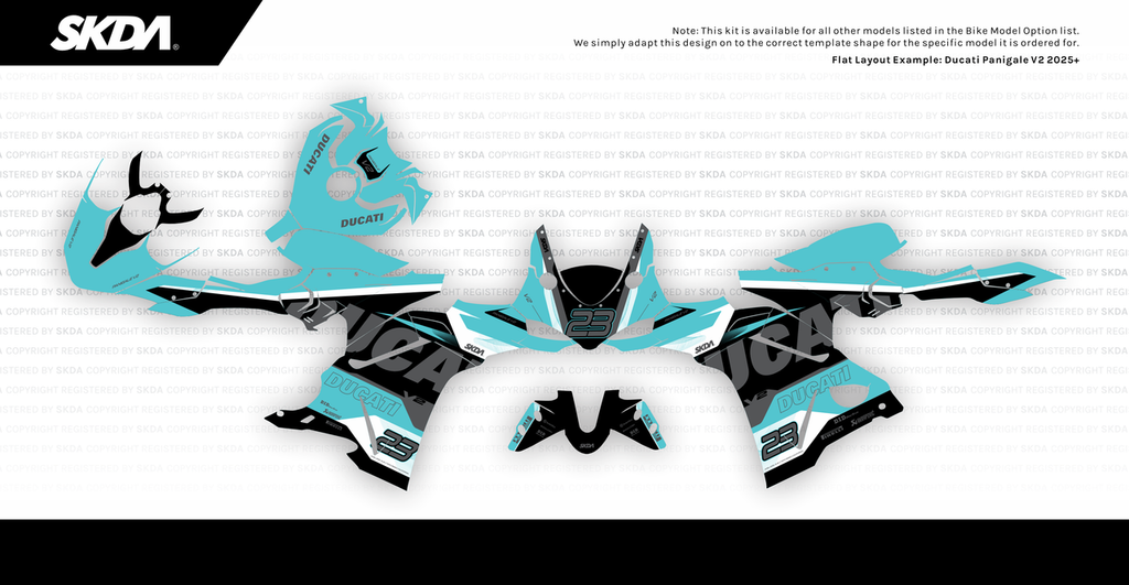 VELOCE Teal Panigale Full Graphics Kit