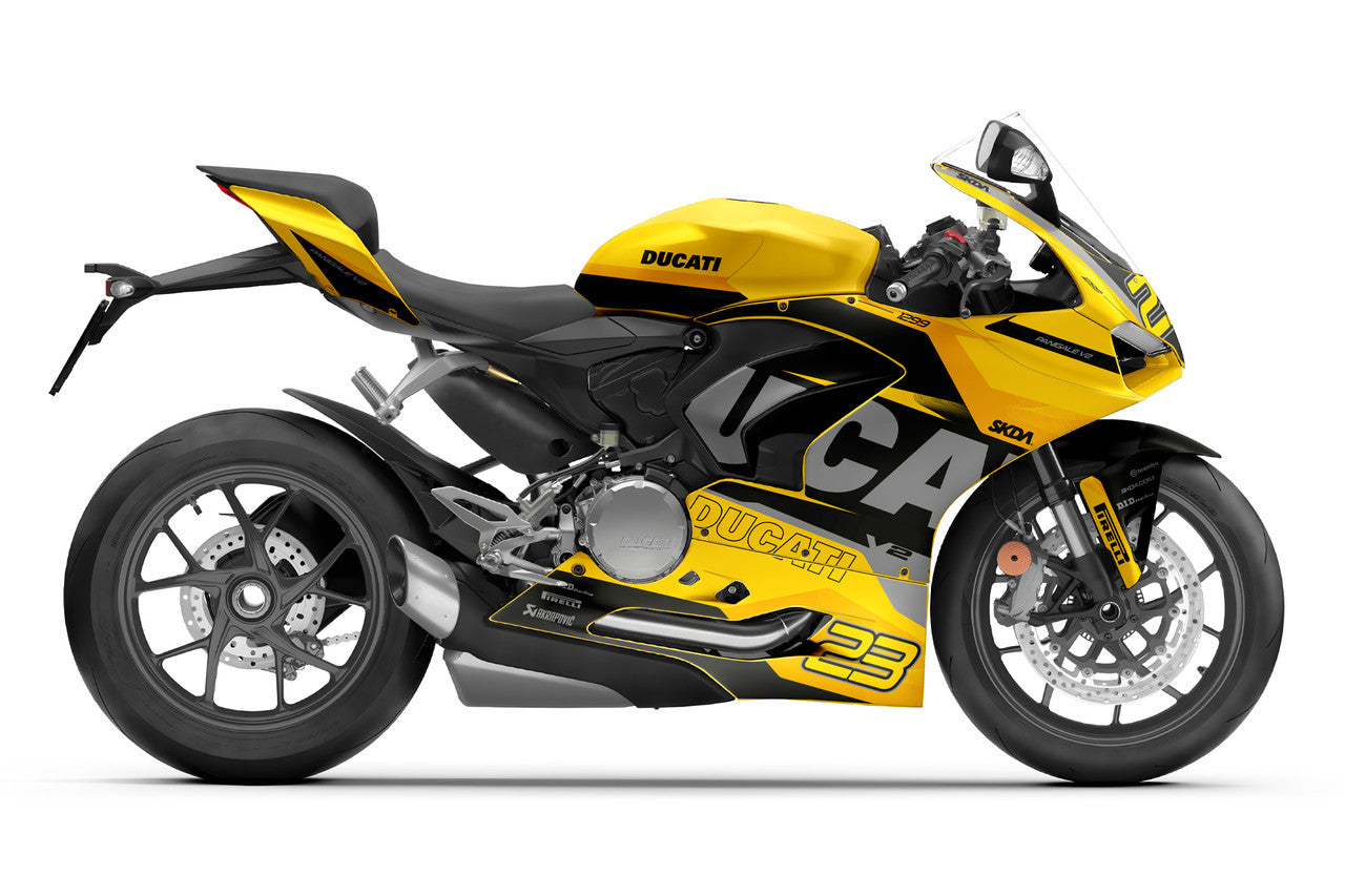 VELOCE Yellow Panigale Full Graphics Kit