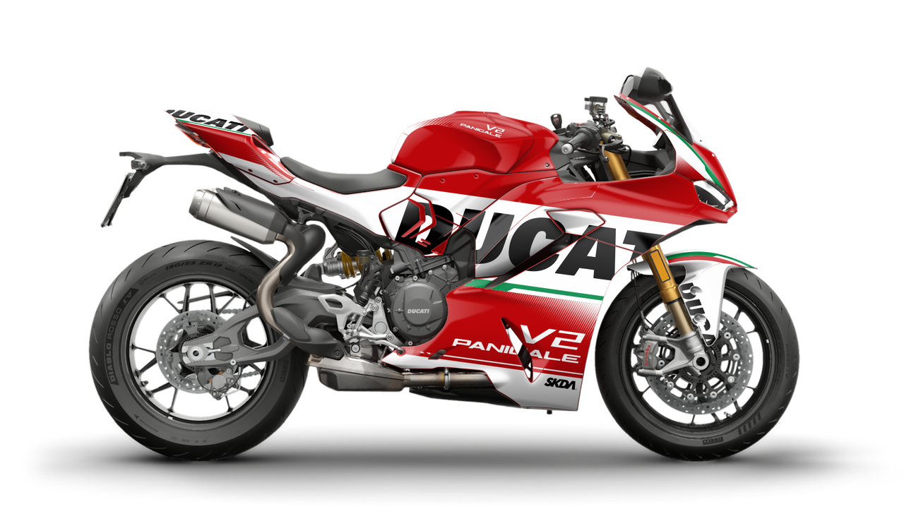 VERSARIO Red/White Panigale Full Graphics Kit