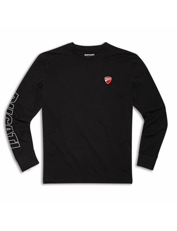 Ducati Mens T-Shirt Essential Longsleeve - Black