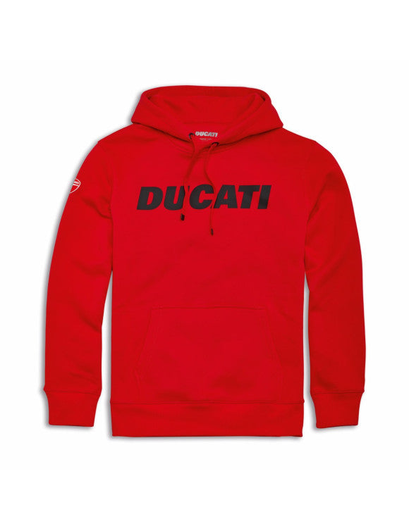 Ducati Mens Hooded Sweatshirt Essential Red
