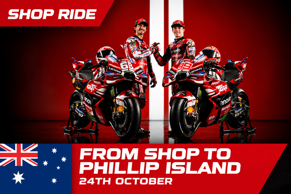 Joe Rascal Ducati to the Island – MotoGP Ride