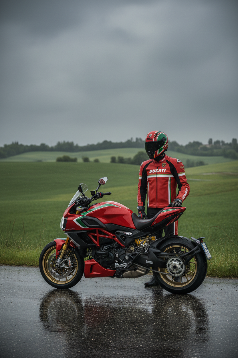 Diavel V4 RS 100 at the edge of the world