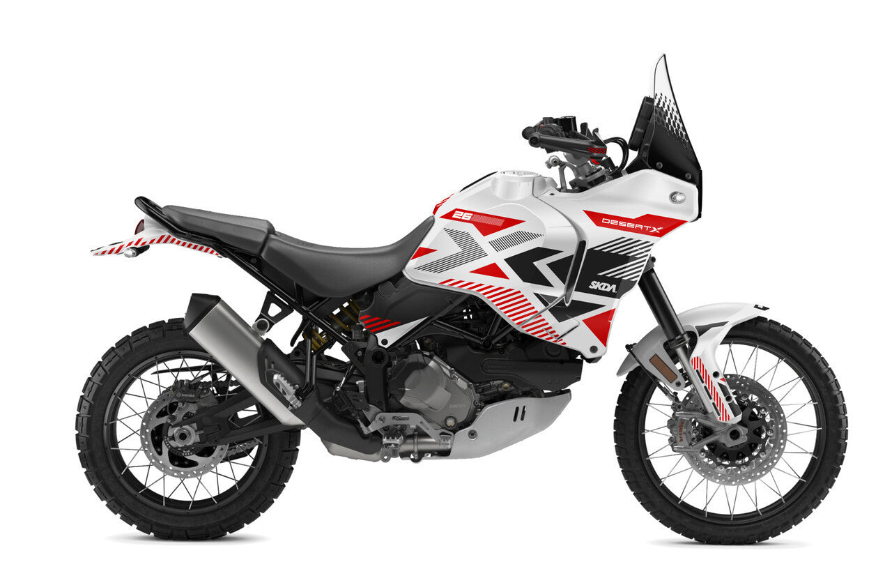 EXCEED Wht/Red Desert X Full Graphics Kit