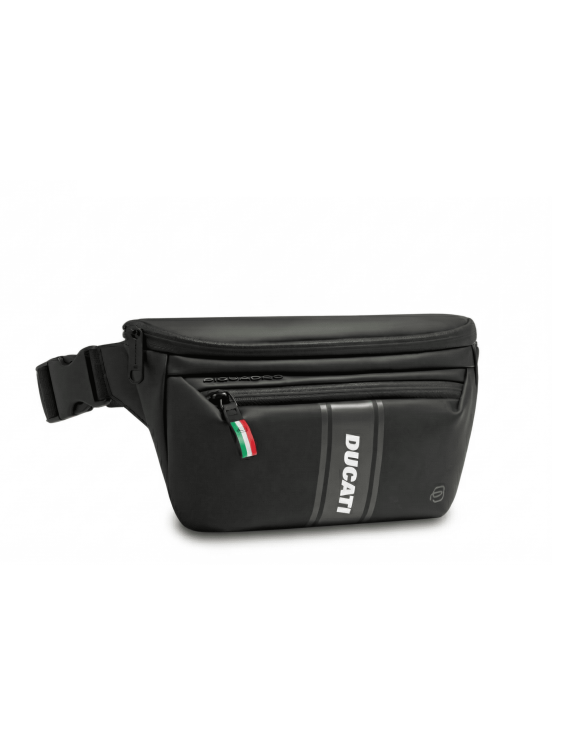 Ducati Piquadro Black Unisex Waist Bag