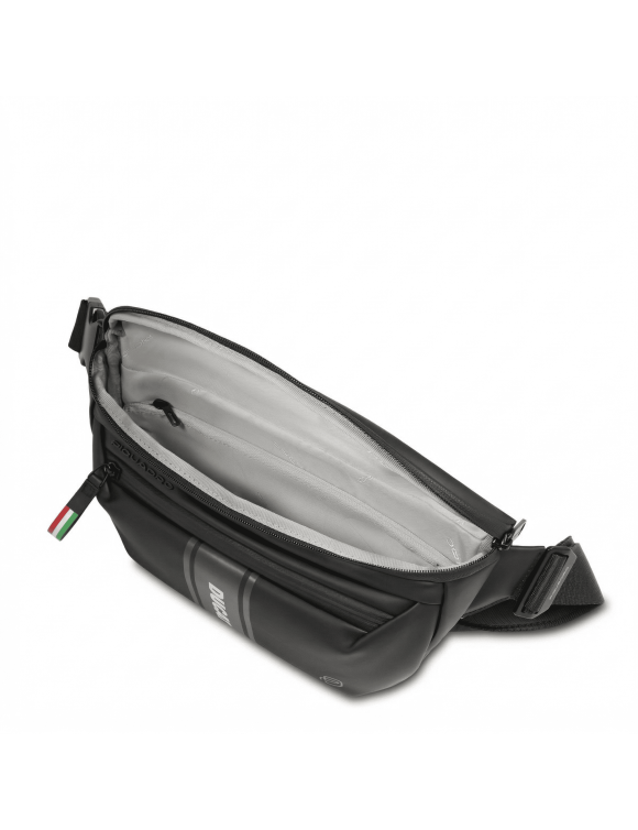 Ducati Piquadro Black Unisex Waist Bag